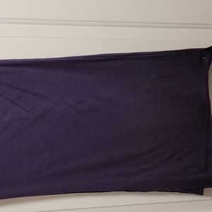 Jersey-knit Navy Blue Scarf